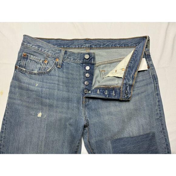 NWT Levis 501CT Womens Customized & Tapered Button Fly Blue Jeans - Size 31x27.5 - Picture 4 of 10